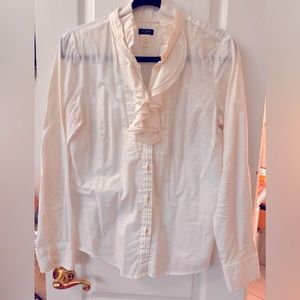 Ruffle J Crew Blouse